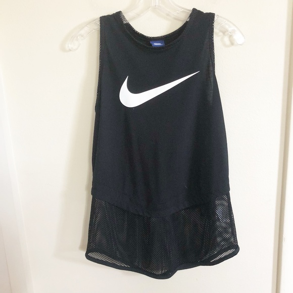 Nike Tops - SOLD Nike | Nike Swoosh Logo Mesh Tank Top